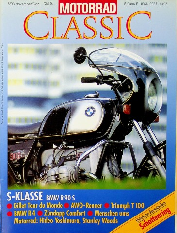 Deckblatt Motorrad Classic (06/1993)